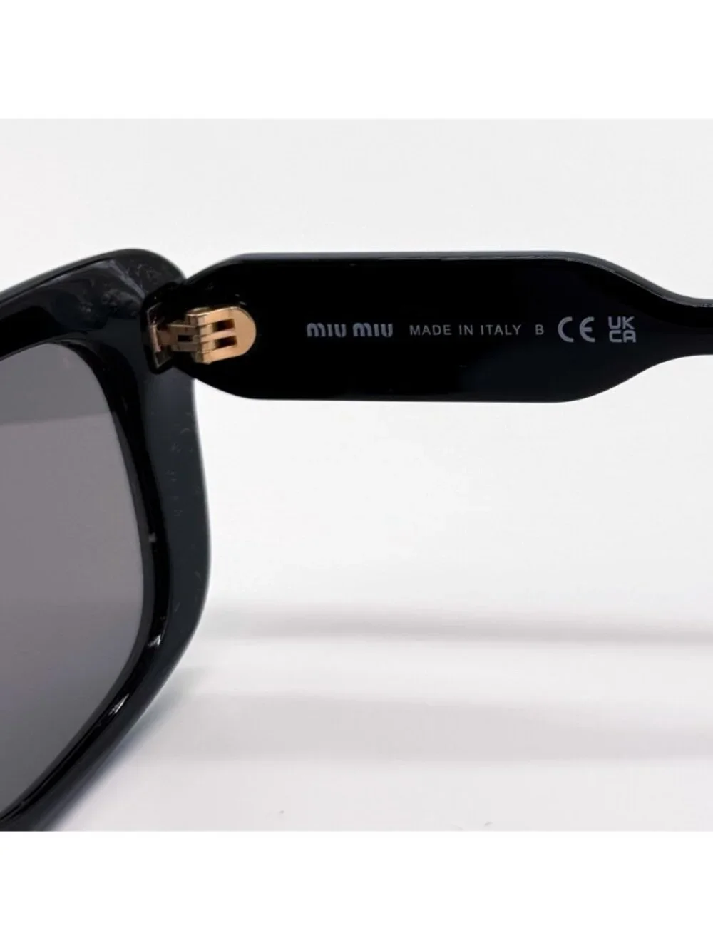New Miu Miu MUB12S 16K80Q Black Cat Eye Sunglasses SMU B12
